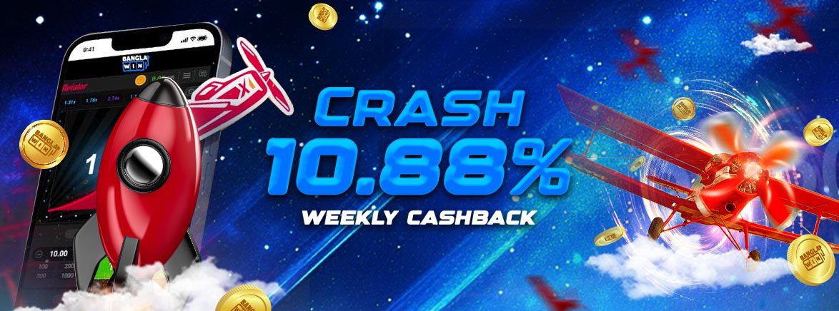 Crash 10.88% Weekly Cashback